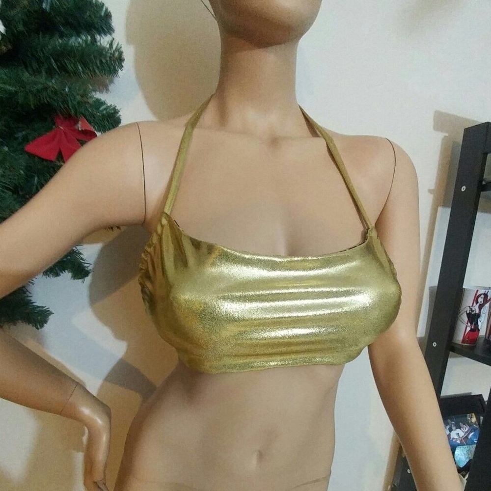 ⭐️ Reversible Gold bandeau top ⭐️